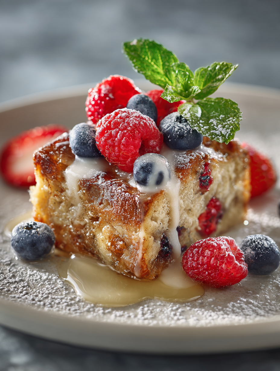 Berries and Cream French Toast Casserole 🍓🍦 - Featured Image