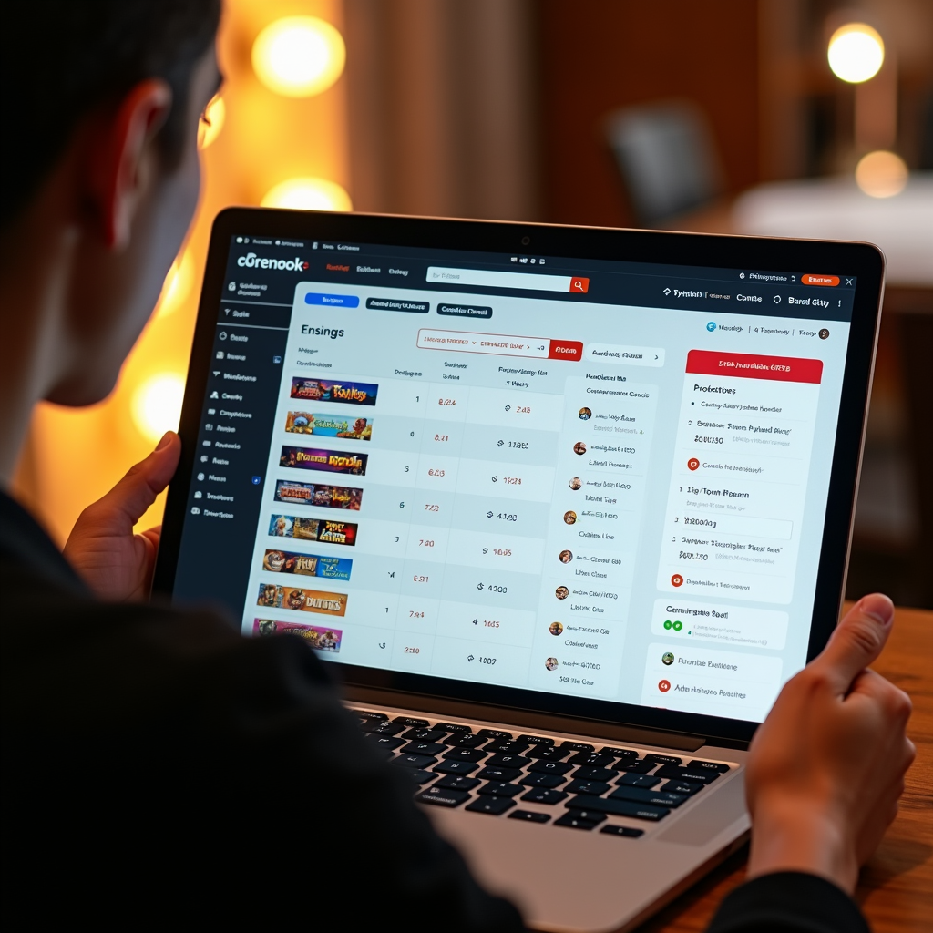 Orang membandingkan provider slot online