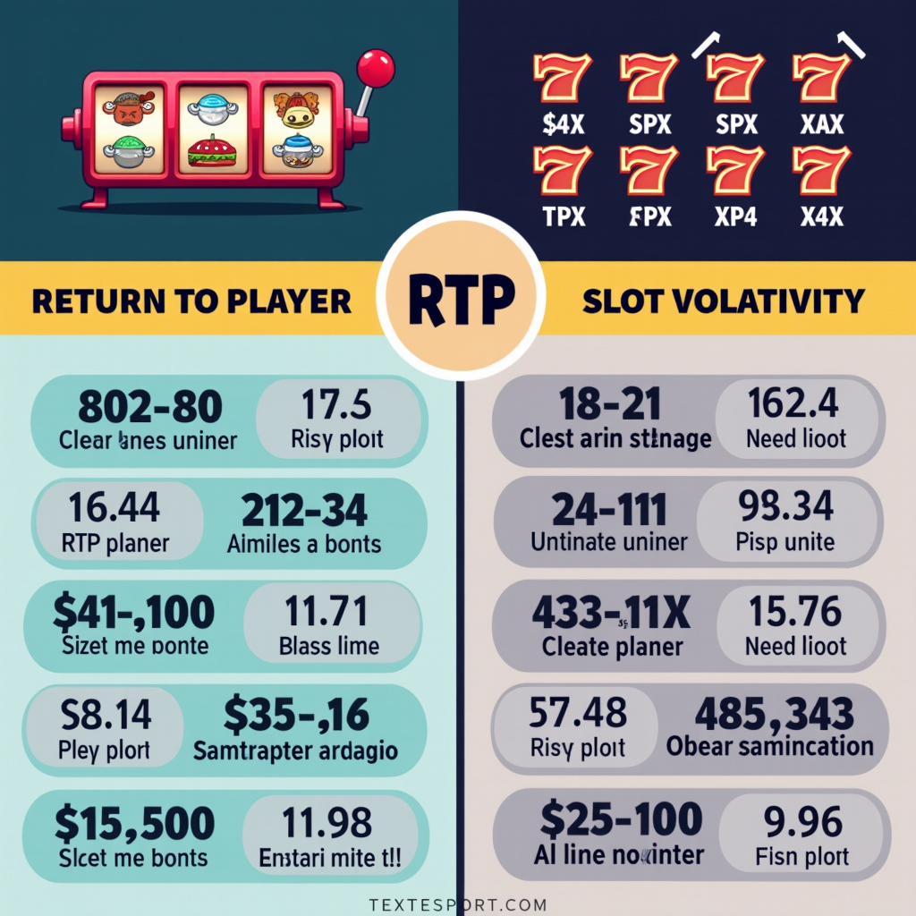 Infografis RTP dan Volatilitas Slot