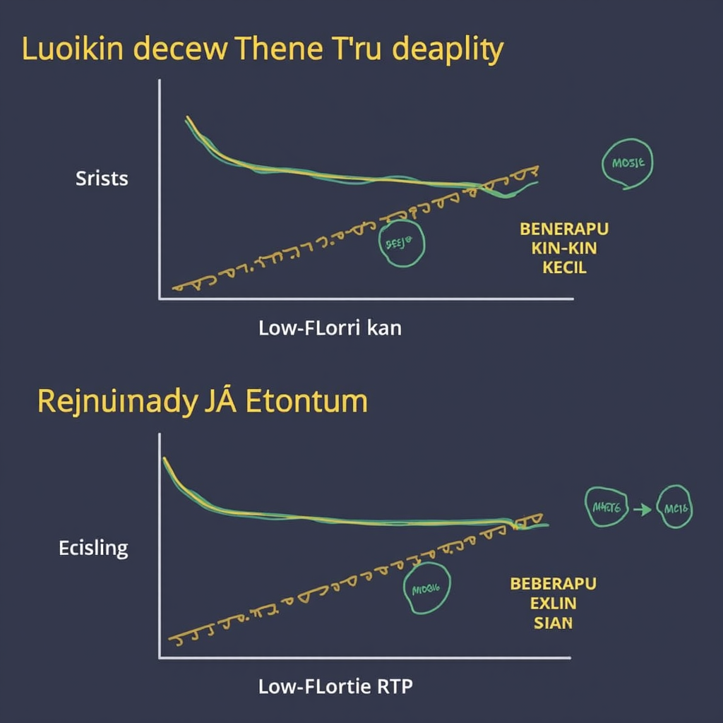 Perbandingan volatilitas rendah dan tinggi dalam slot