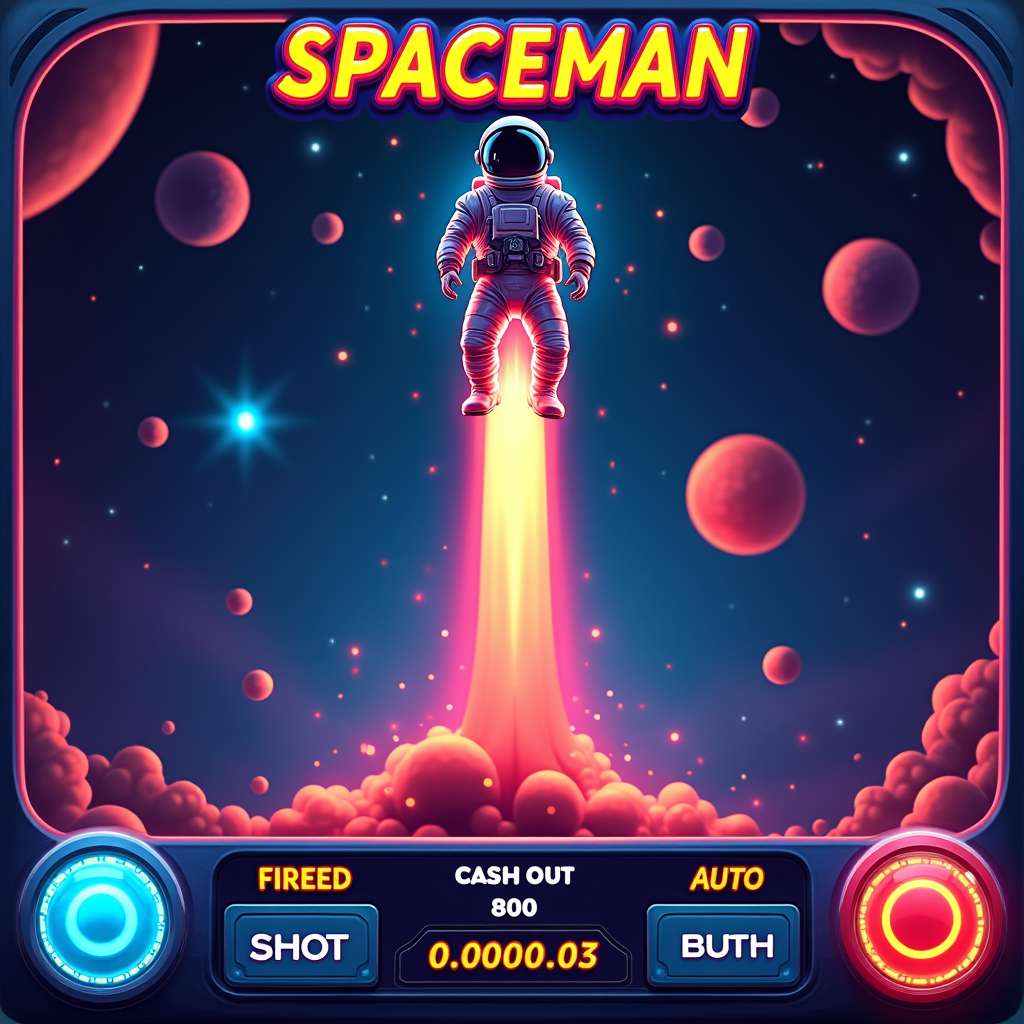 Antarmuka game Spaceman Slot