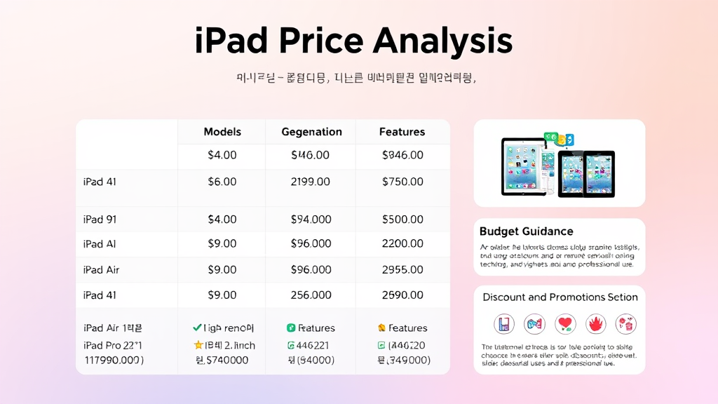 아이패드 가격 분석