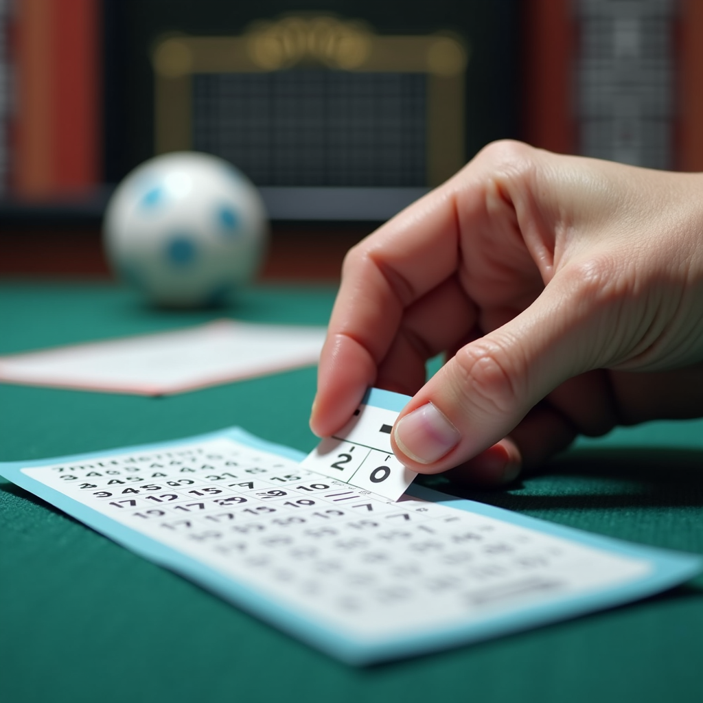 Tangan memasang taruhan togel