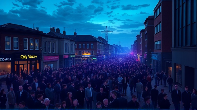 Mourners gather as Ricky Hatton funeral procession begins in Manchester