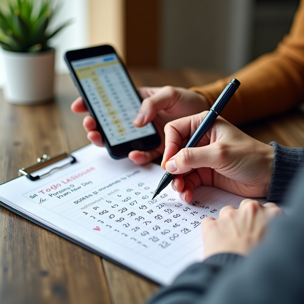 Pemain menerapkan rumus angka Togel 4D secara manual