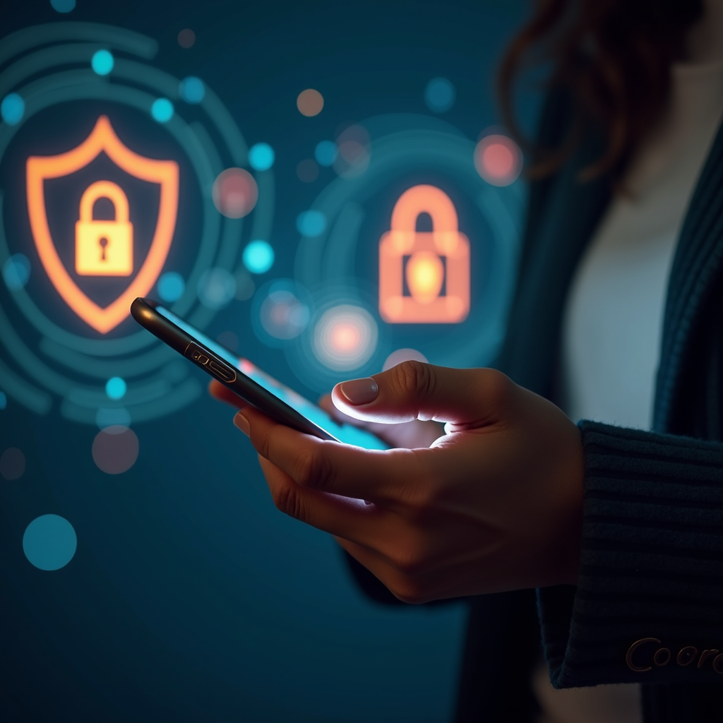 Tangan memegang smartphone dengan aplikasi togel aman