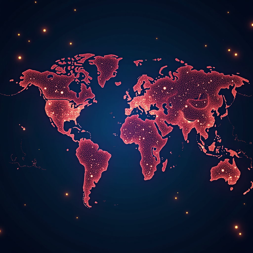 Visualisasi grafis data kompleks dan algoritma AI yang menganalisis pola putaran mesin slot