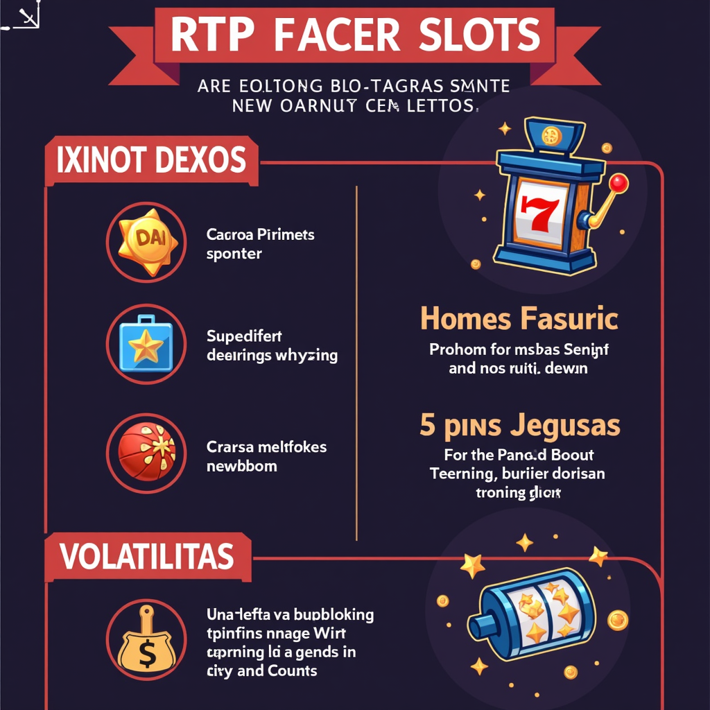 Infografis RTP, Volatilitas, Fitur Bonus Slot