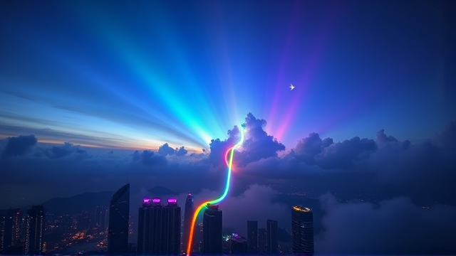 Rare Rainbow Stairway Clouds Appear in Hong Kong Sky
