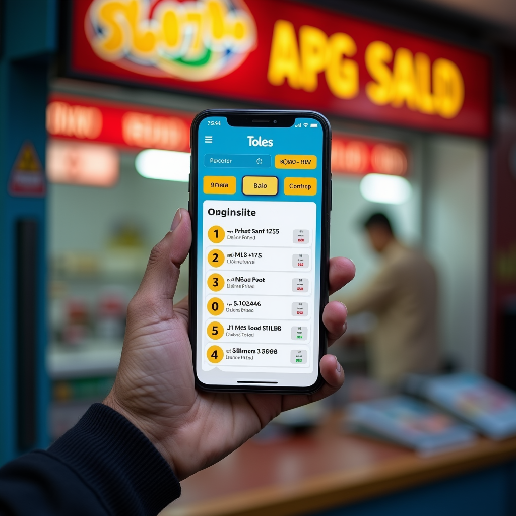 Antarmuka aplikasi Togel Online untuk pemula